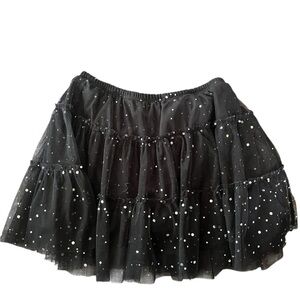 Black Tulle Skirt with built in shorts, size M (10/12)